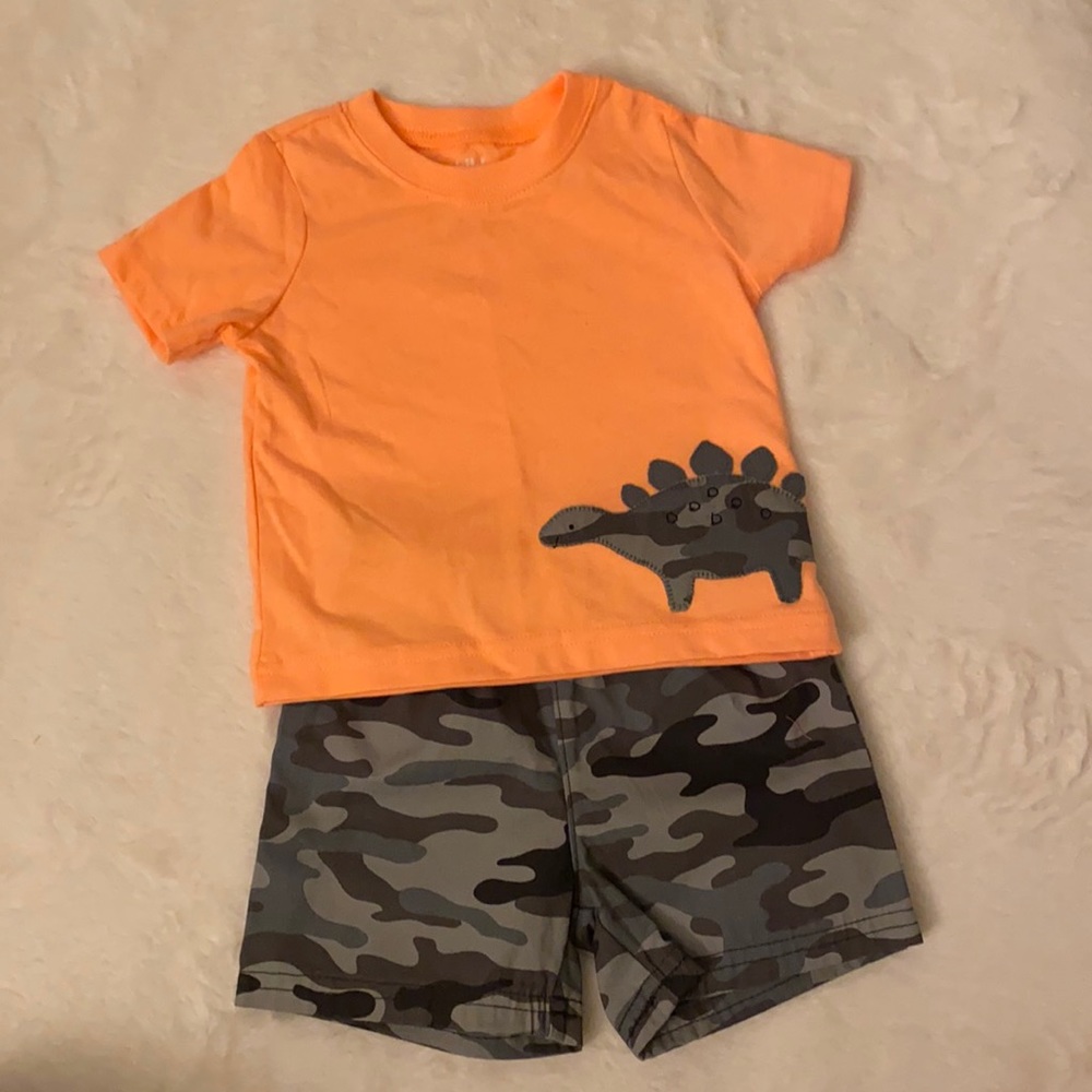 Dinosaur Camo summer outfit